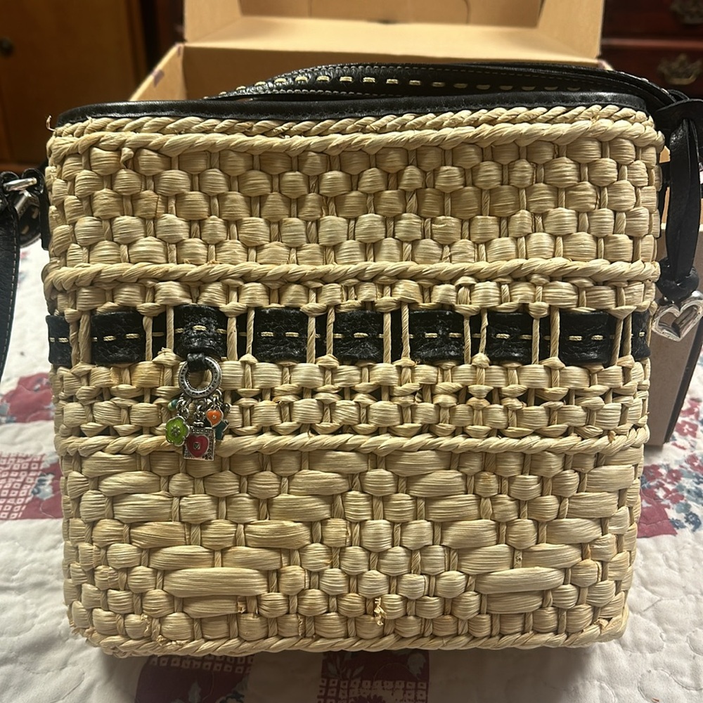 New Brighton Straw Handbag with Box
